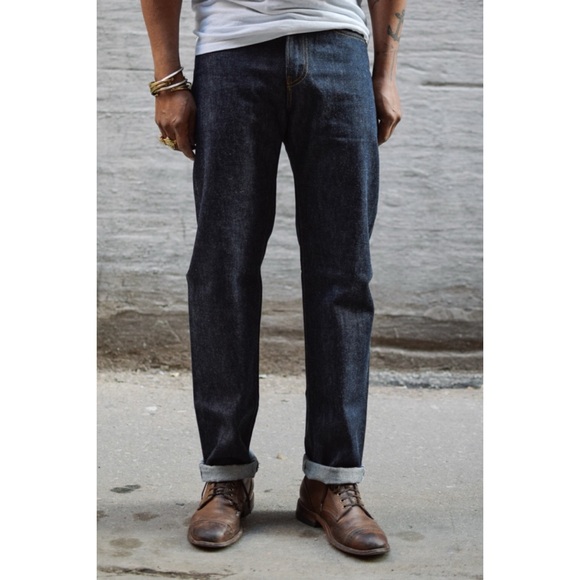 Levi's Other - Levi’s 501Z 1954 Original 501 Premium Denim Jeans Mid Rise Straight Dark 34 32